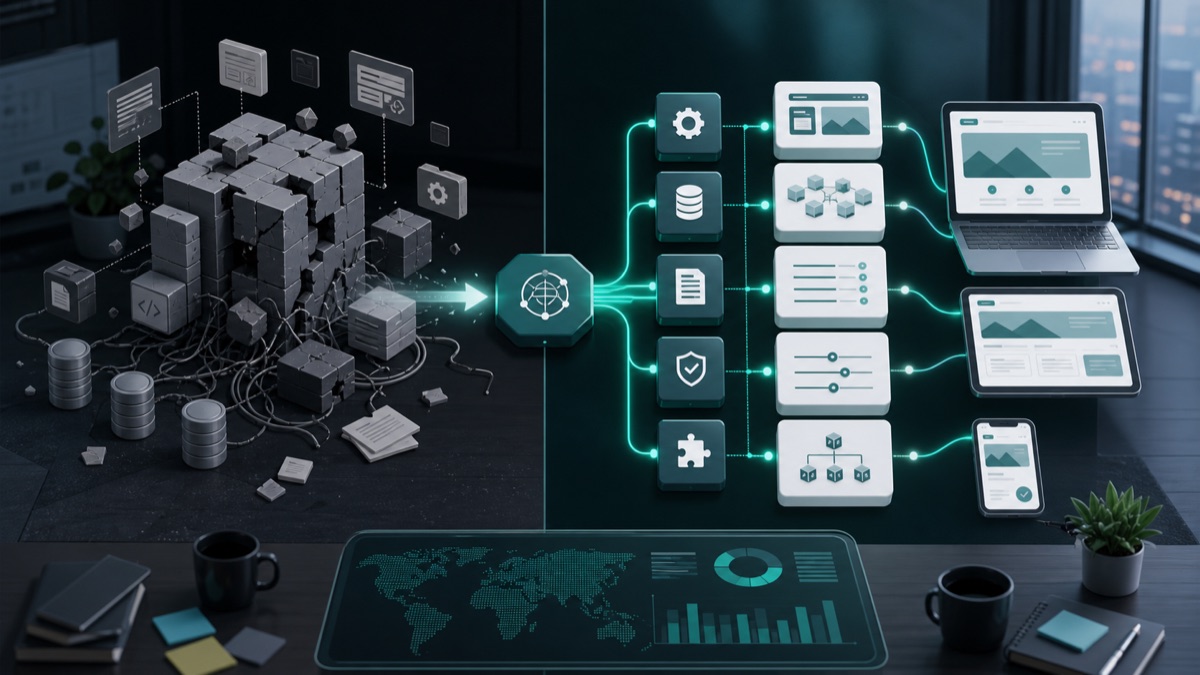 API-driven platform modernization architecture